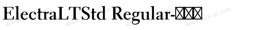 ElectraLTStd Regular字体转换